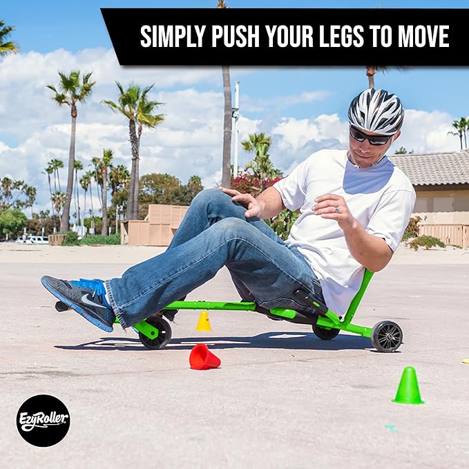 EzyRoller New Pro-X Ride On Toy for Kids and Adults - Green