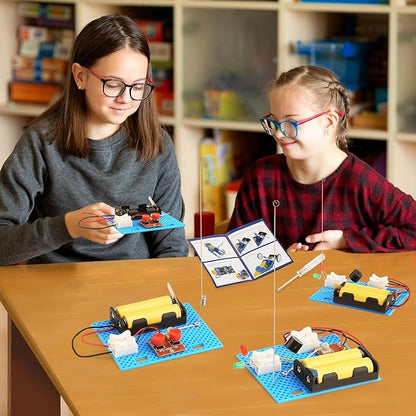 3 Set Telegraph STEM Kits Bulk, Science Kits for Kids Age 8-12, Engineering STEM Building Toys for Boys Ages 8-13, Crafts for Boys Girls 6-8 8-10, Build A Coding Robot 10-12
