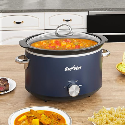 Sunvivi 4 Quart Slow Cooker & Mini Food Warmer