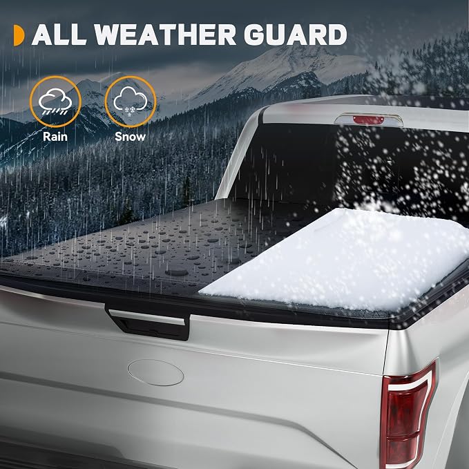 Soft Roll Up Truck Bed Tonneau Cover Fit for Chevy Colorado/GMC Canyon 2015-2022 6.2 ft Bed