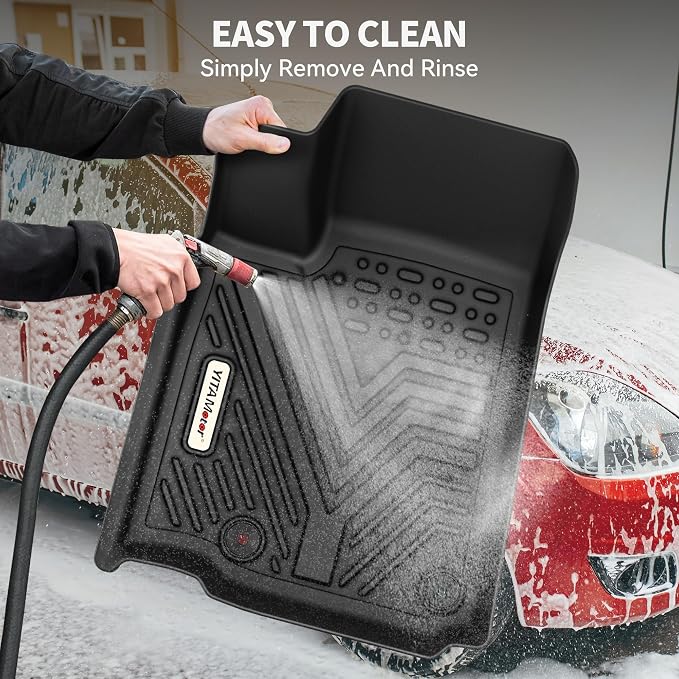 YITAMOTOR Floor Mats Compatible with 2016-2022 Honda Pilot, Custom Fit Floor Liners for Honda Pilot Accessories, 1st & 2nd Row All Weather Protection