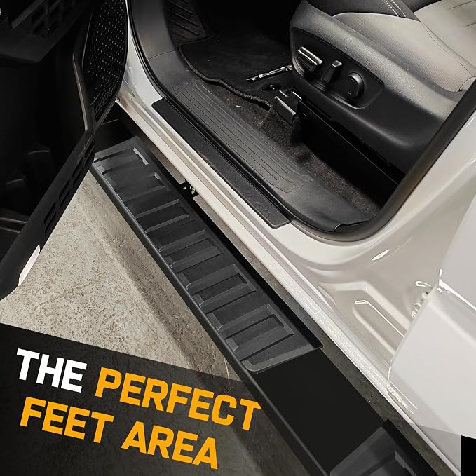 COMNOVA 6 Inches Running Boards for 2024-2026 Toyota Tacoma Double Cab with 4 Full-Size Doors. Side Steps Running Boards for Toyota Tacoma Made with Carbon Steel.