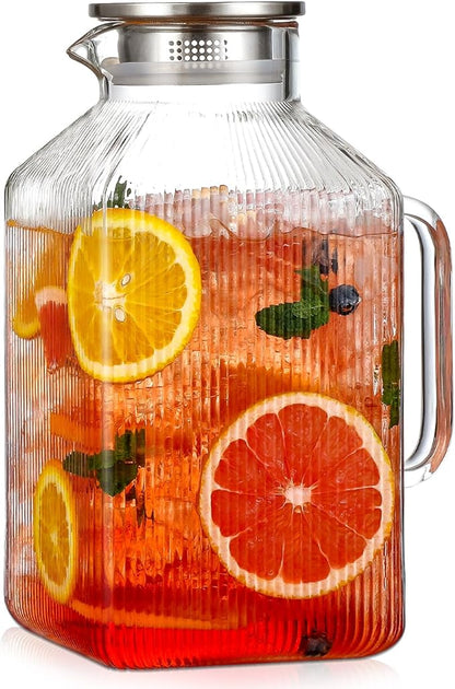 1 Gallon thickened Square Glass Pitcher