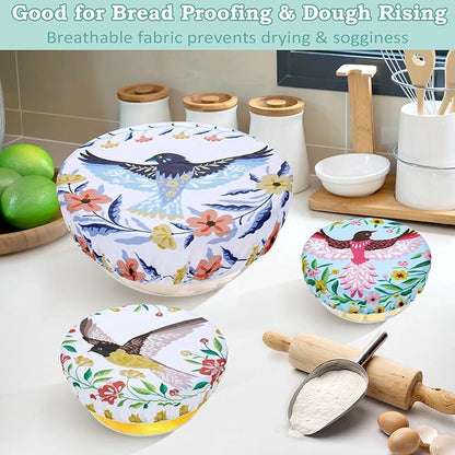 5-Size Reusable Beeswax Bowl Covers