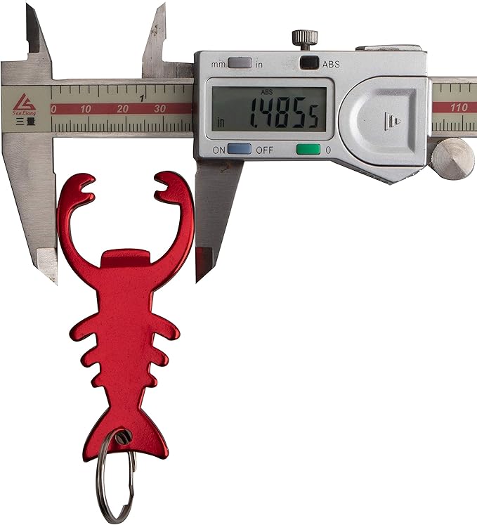 SWATOM Lobster 6PCS Bottle Opener Keychain Beer Openers Tool Key Chain Ring