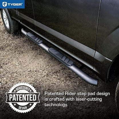 Tyger Auto 3.5" Rider Running Boards Compatible with 2015-2026 Chevy Colorado GMC Canyon | Crew Cab | TG-SS2C35168 | Side Step Rail Nerf Bars
