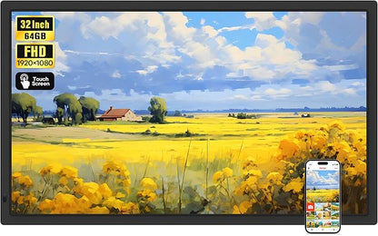 Frameo 32" Extra Large Digital Picture Frame, Smart WiFi Photo Frame