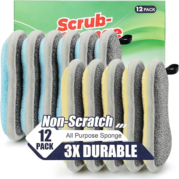 Dual Sided All-Purpose Sponges Kitchen, Dish Sponge