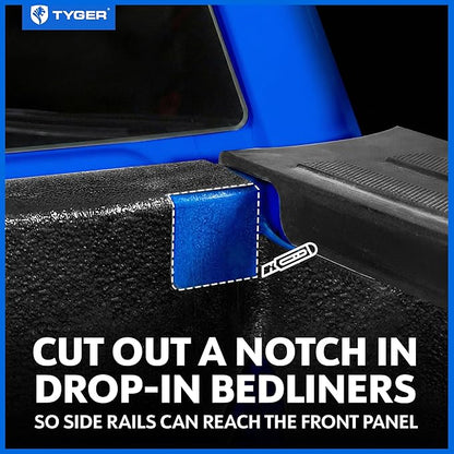 Tyger Auto T2 Low Profile Soft Roll-up Truck Bed Tonneau Cover Compatible with 2015-2026 Ford F-150 | Fleetside 5.5' (67") Bed | TG-BC2F6229