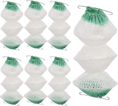 Thinp 6 Pcs Lantern Mantles,3-Layer Propane Lantern Mantles Insta-Clip 2#95 Mantles Gas Lantern Mantles with 2 Install Clip Accordion Shape Mantles for Gas Lantern