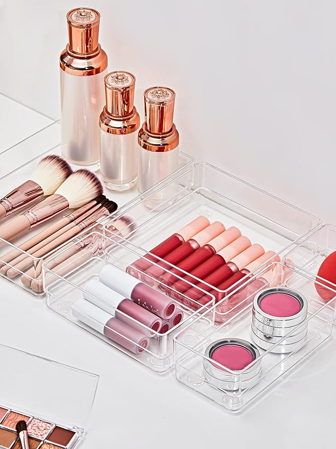 SMARTAKE 16-Piece Drawer Organizer