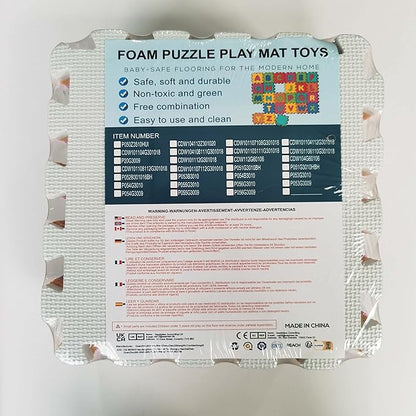 qqpp EVA Rubber 18 Tiles Interlocking Puzzle Foam Floor Mats - Baby Play Mat for Playing | Exercise Mat for Home Workout. Green. QC-Hb18N