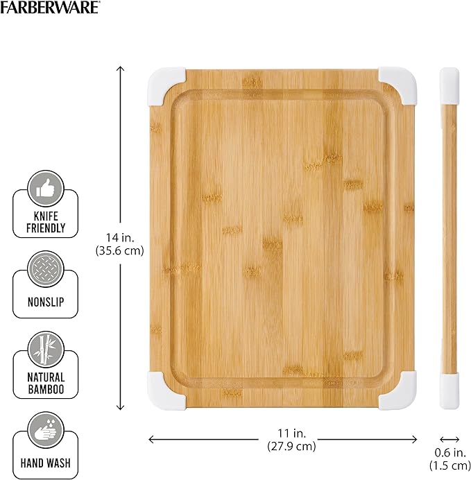 Farberware Nonslip Bamboo Cutting Board