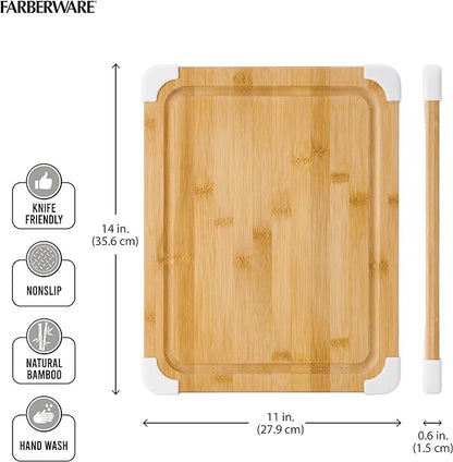 Farberware Nonslip Bamboo Cutting Board