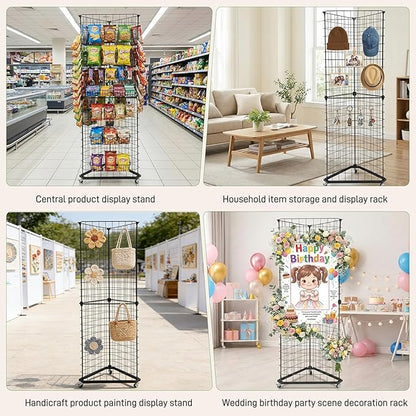 Brobear Triangular Gridwall Panel Display Stand