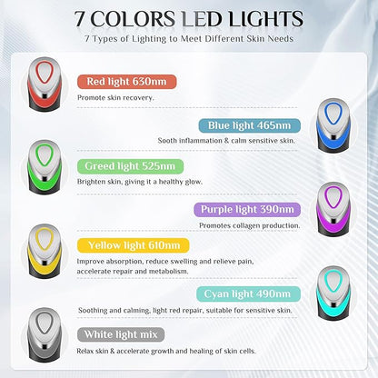 7-in-1 Face Massager Tool with 7 Light, Therapy