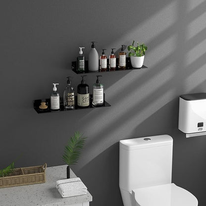 24 Inches Acrylic Wall Shelves 2 Pack, Floating Shelf