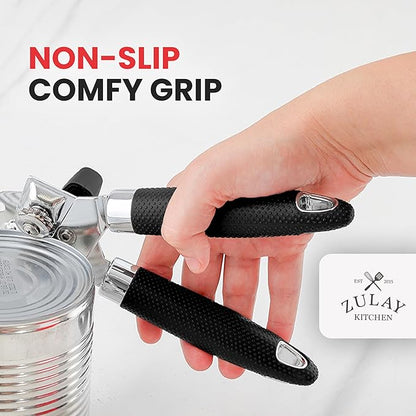 Zulay Kitchen Can Opener with Large Bottle Opener