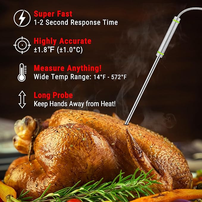 TempPro TP17H Digital Meat Thermometer