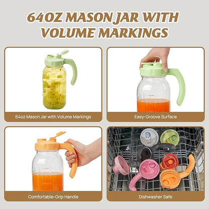 Soligt Glass Mason Jar Pitcher