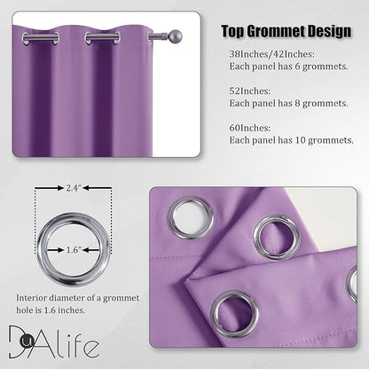 DUALIFE 108 Inch Length Curtain Panels/Drapes