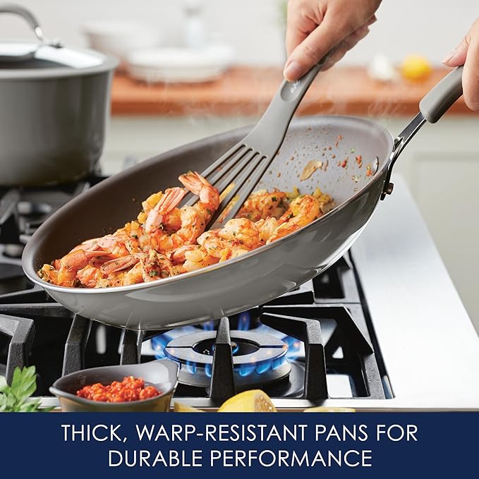 Rachael Ray Cook + Create Nonstick Frying Pan/Skillet, 12.5 Inch