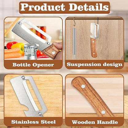 2 Pcs Multifunctional Vegetable Peeler, Stainless Steel Blade Peeler