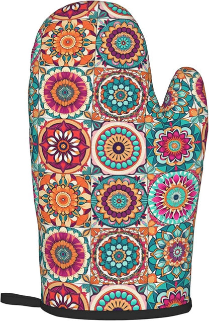Boho Oven Mitts and Pot Holders
