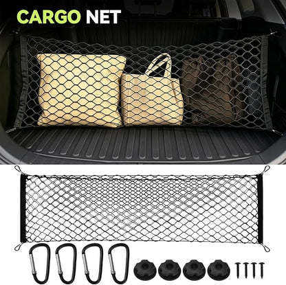 Tongama-Floor Mats for 2023 2024 2025 Kia Sportage Hybrid, All Weather TPE Trunk Mat and Backrest Mats and Cargo Net and Door Sill Guards for Kia Sportage Floor Liner Accessories