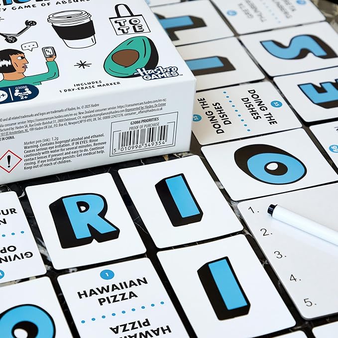 Priorities Game | A Party Game of Absurd Choices | Hilarious Card Games for Adults and Teens | Ages 14+ | 2+ Players | 30 Mins.
