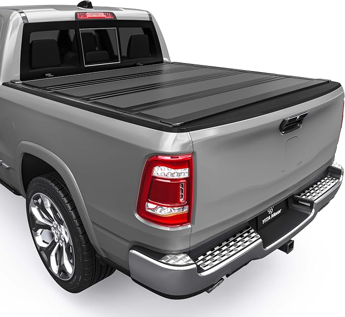 YITAMOTOR Low-Profile Hard Quad-Fold Truck Bed Tonneau Cover Compatible with Dodge Ram 2500 3500 2010-2026 with 6.4 ft Bed Without Rambox