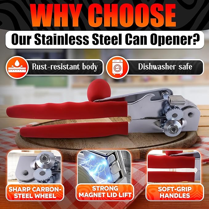 Commercial Can Opener for Large and Small Cans