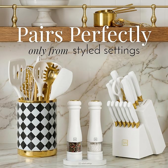 Electric Salt and Pepper Grinder Set