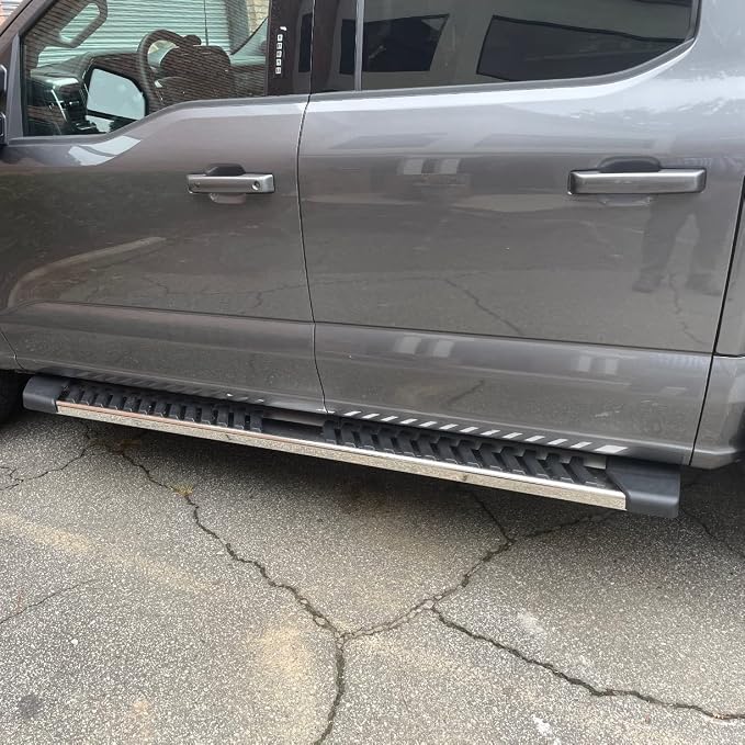 COMNOVA Side Step Nerf Bar Running Board Replacement for Ford F-150 Crew Cab 04-14（4 Full Size Door）,6 Inch Step Pad Design,OE Style