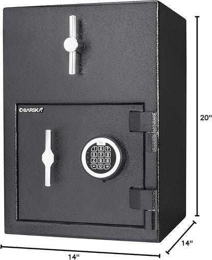 Barska AX13308 Rotary Hopper Digital Keypad Depository Drop Safe 1.15 Cubic Ft