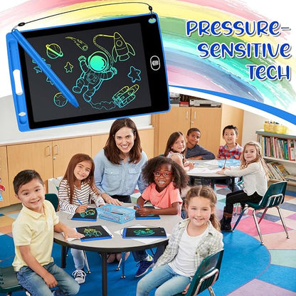 Zhehao 20 Pack LCD Writing Board for Kids, 8.5 Inches Doodle Reusable Screen Drawing Pad Erasable Painting Pads Educational Toy for 3-8 Years(Blue)