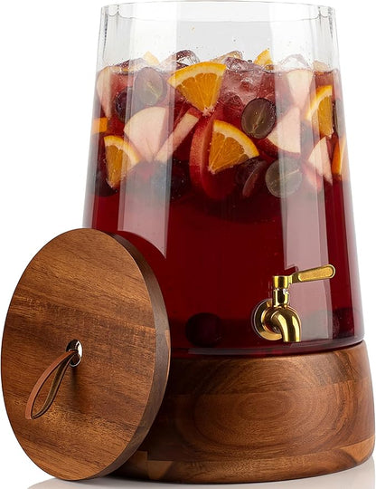 FOODLE Extra Large Glass Drink Dispenser