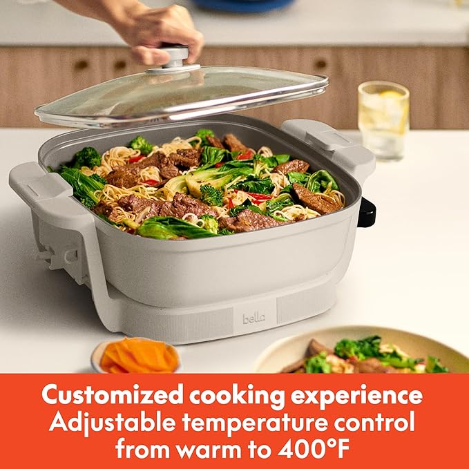 bella Make & Take Electric Skillet, Fits-anywhere™ kitchenware, EverGood™