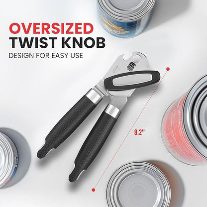 Zulay Kitchen Can Opener with Large Bottle Opener