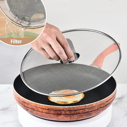 3 Pack Splatter Screen for Frying Pan 13" 11.5" 9.8" Stainless Steel Grease