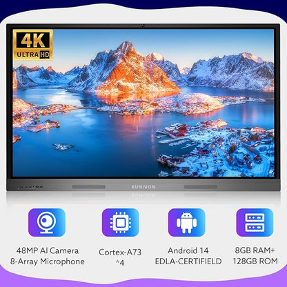 Smart Board 55" 4K Interactive Whiteboard Google EDLA-Certified