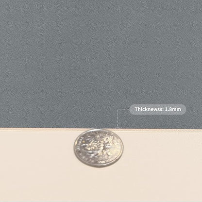 Leather Table Pad,1.8mm Thick,40x78 Inch,Table Pads for Dining Room Table Rectangular,Table Protector for Dining Room Table,Dining Table Cover Protector(Off White+Light Gray,40x78)