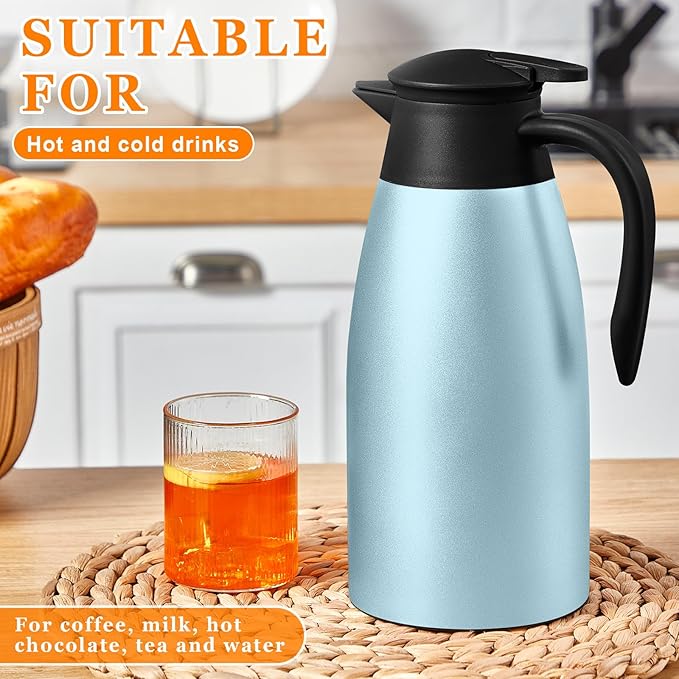 Norme 2 Pcs Thermal Coffee Carafe Insulated Stainless Steel Coffee Carafe