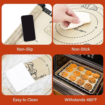 Silicone Baking Mat with Recipes, Silicone Mat