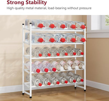 Tajsoon Expandable Shoe Rack for Closet 5 Tier, 29“-41“Adjustable & Stackable