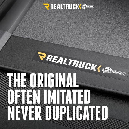 RealTruck BAK BAKFlip MX4 Hard Folding Truck Bed Tonneau Cover | 448121 | Fits 2014-2018, 19 Ltd/Lgcy Chevy/GMC Silverado/Sierra, 2015-19 2500/3500HD 6' 7" Bed (78.9")