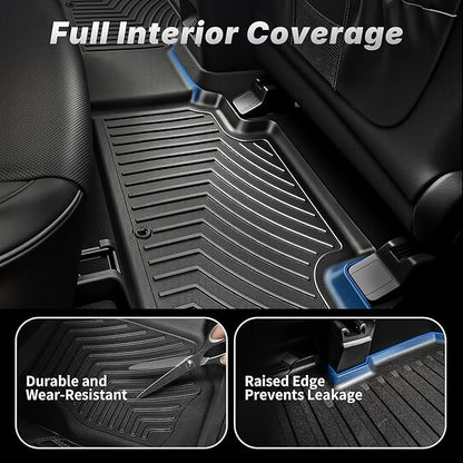 OEDRO Floor Mats for 2018-2023 Subaru Crosstrek / 2018-2023 Impreza, Custom Fit for Subaru Crosstrek Accessories TPE All Weather Waterproof Car Floor Mats, Black