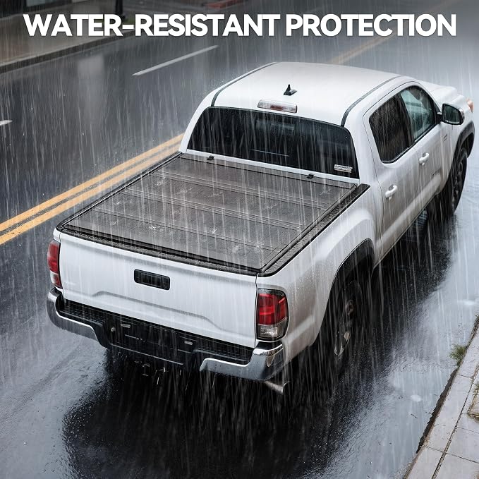 YITAMOTOR Low-Profile Hard Quad-Fold Truck Bed Tonneau Cover Compatible with Dodge Ram 2500 3500 2010-2026 with 6.4 ft Bed Without Rambox