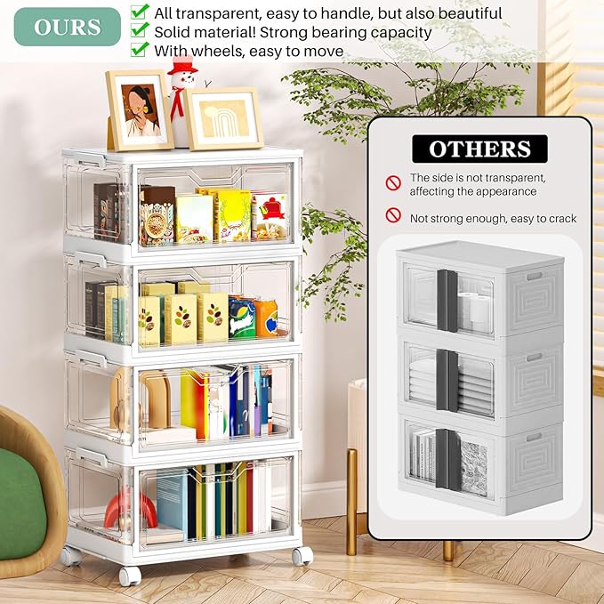 Clear Storage Bins with Lids
