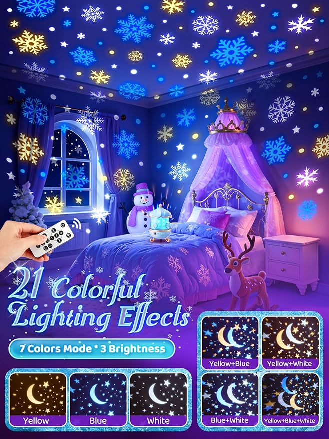 Frozen Toys, 15 Music+16 Films+315 Colors Night Light